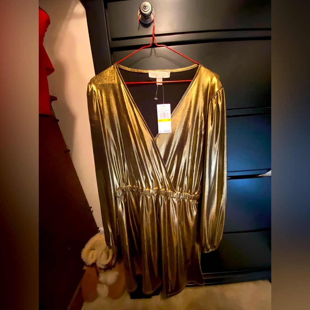 Gold Metallic Dress